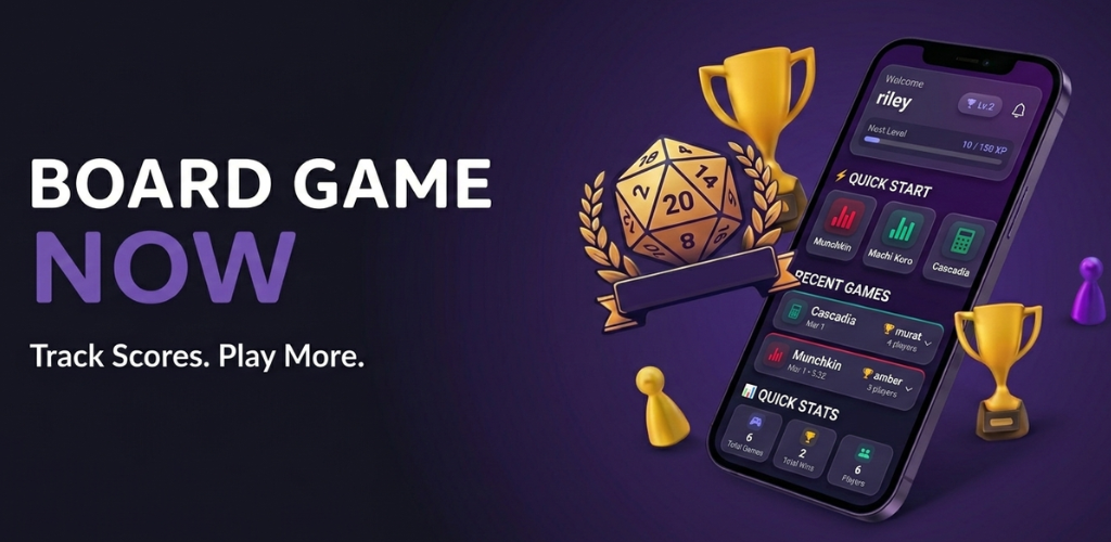 Board Game Now - Score Tracker for 300+ Board Games